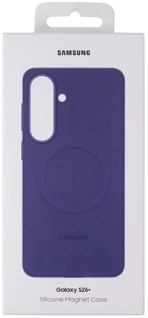 Samsung Official Silicone Magnet Case for Galaxy S26+ (Plus) - Blue Violet Samsung Official Silicone Magnet Case for Galaxy S26+ (Plus) - Blue Violet