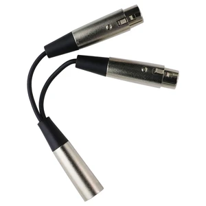 Livewire Essential Y Cable XLR Male to Dual XLR Female - 6 inch