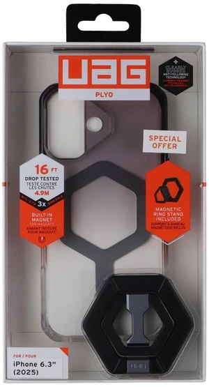 UAG Plyo Series Case + Ring Stand for MagSafe for Apple iPhone 17 - Black/Clear UAG Plyo Series Case + Ring Stand for MagSafe for Apple iPhone 17 - Black/Clear