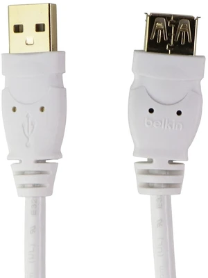 Belkin 6-Foot USB Extension Cable (Male to Female) USB 1.0 - White Belkin 6-Foot USB Extension Cable (Male to Female) USB 1.0 - White