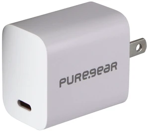 PureGear LightSpeed (20-Watt) USB-C Wall Charger Travel Adapter - White PureGear LightSpeed (20-Watt) USB-C Wall Charger Travel Adapter - White