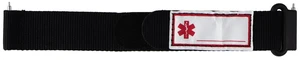 Verizon Nylon Medical ID Band for Verizon Care Smart Watch - Black/Red/White Verizon Nylon Medical ID Band for Verizon Care Smart Watch - Black/Red/White