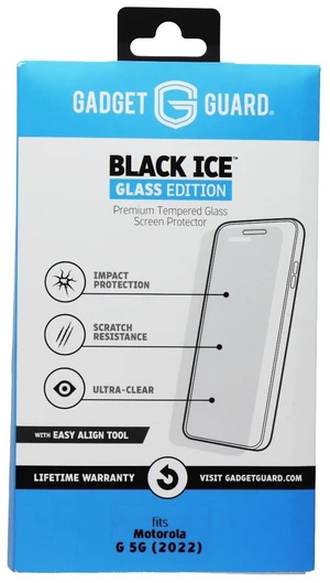 Gadget Guard Black Ice Glass Protector w/Easy Align Tool for Motorola Moto G 5G Gadget Guard Black Ice Glass Protector w/Easy Align Tool for Motorola Moto G 5G
