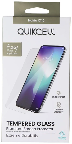Quikcell Tempered Glass Screen Protector for Nokia C110 Quikcell Tempered Glass Screen Protector for Nokia C110