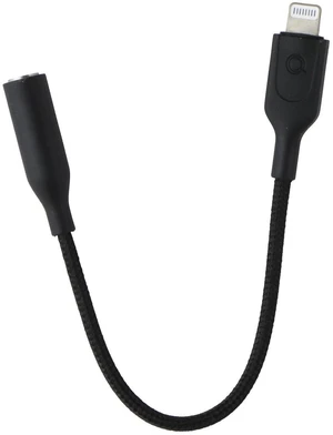 Quikcell Braided Audio Adapter Cable 8-Pin to 3.5mm Headphone Jack - Black Quikcell Braided Audio Adapter Cable 8-Pin to 3.5mm Headphone Jack - Black