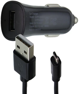 Quikcell Power Pack 2.4A Car Charger with 4ft USB-A to Micro-USB Cable - Black Quikcell Power Pack 2.4A Car Charger with 4ft USB-A to Micro-USB Cable - Black