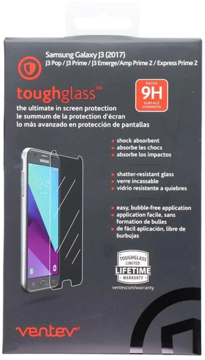 Ventev ToughGlass Tempered Glass Screen Protection for Samsung Galaxy J3 (2017) Ventev ToughGlass Tempered Glass Screen Protection for Samsung Galaxy J3 (2017)