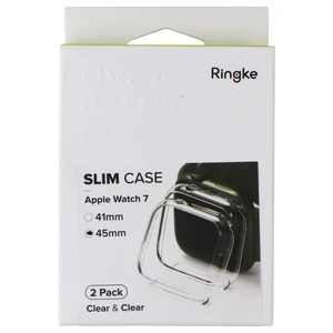 Ringke Slim Case for Apple Watch 9/8/7 (45mm) - Clear and Clear (2 Pack) Ringke Slim Case for Apple Watch 9/8/7 (45mm) - Clear and Clear (2 Pack)
