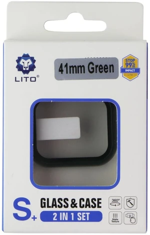 LITO S+ Glass & Case for Apple Watch Series 9/8/7 (41mm) - Green LITO S+ Glass & Case for Apple Watch Series 9/8/7 (41mm) - Green