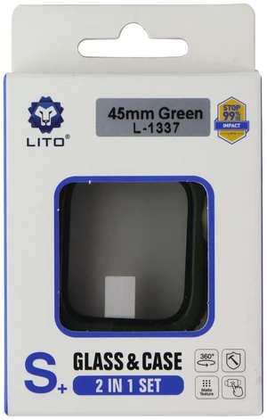 LITO S+ Glass & Rugged Case for Apple Watch Series 9/8/7 (45mm) - Green (L-1337) LITO S+ Glass & Rugged Case for Apple Watch Series 9/8/7 (45mm) - Green (L-1337)