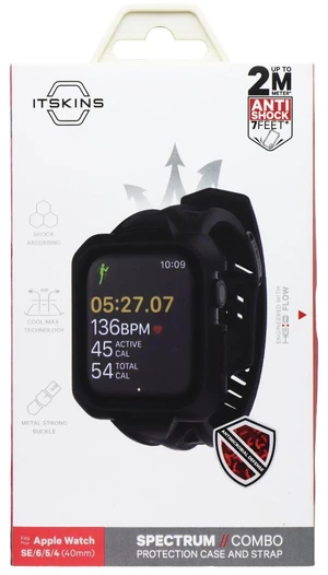 ITSKINS Spectrum // Combo Case for Apple Watch Series SE/6/5/4 (40mm) - Black