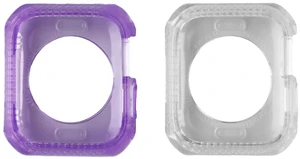 ITSKINS Spectrum Case 2Pack for Apple Watch SE 2nd/6/5/4 (44mm) - Clear & Purple