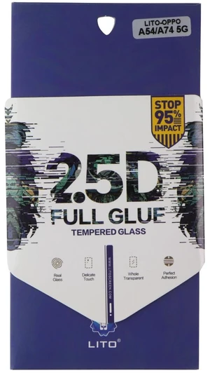 LITO 2.5D Full Glue Tempered Glass Screen Protector for OPPO A54 / A74 5G