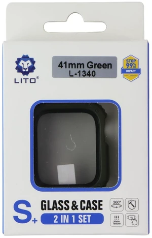 LITO S+ Glass & Rugged Case for Apple Watch Series 9/8/7 (41mm) - Green (L-1340) LITO S+ Glass & Rugged Case for Apple Watch Series 9/8/7 (41mm) - Green (L-1340)