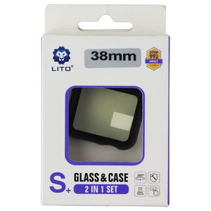 LITO S+ Glass and Case 2 in 1 Set for Apple Watch Series 3/2/1 (38mm) - Carbon LITO S+ Glass and Case 2 in 1 Set for Apple Watch Series 3/2/1 (38mm) - Carbon