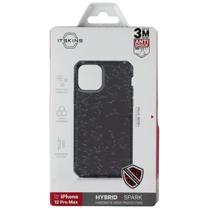 ITSKINS Hybrid // Spark Series Case for Apple iPhone 12 Pro Max - Sparkle Smoke ITSKINS Hybrid // Spark Series Case for Apple iPhone 12 Pro Max - Sparkle Smoke