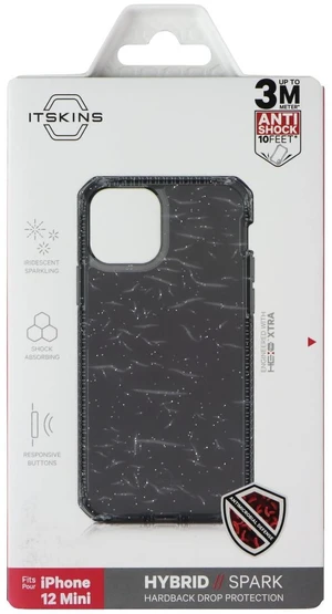 ITSKINS Hybrid // Spark Series Case for Apple iPhone 12 Mini - Sparkle Smoke ITSKINS Hybrid // Spark Series Case for Apple iPhone 12 Mini - Sparkle Smoke