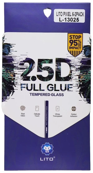 LITO 2.5D Full Glue Tempered Glass Screen Protector for Google Pixel 6 - 2 Pack LITO 2.5D Full Glue Tempered Glass Screen Protector for Google Pixel 6 - 2 Pack
