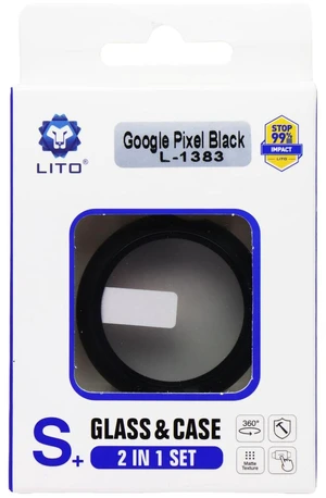 LITO S+ Glass and Case for Google Pixel Watch 1 & 2 (41mm) - Black LITO S+ Glass and Case for Google Pixel Watch 1 & 2 (41mm) - Black