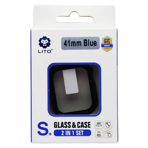 LITO S+ Glass & Case (2 in 1 Set) for Apple Watch Series 9/8/7 (41mm) - Blue LITO S+ Glass & Case (2 in 1 Set) for Apple Watch Series 9/8/7 (41mm) - Blue