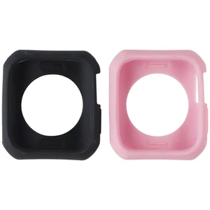 ITSKINS Bumper Case 2 Pack for Apple Watch 44mm (SE/6/5/4) - 1x Black/1x Pink