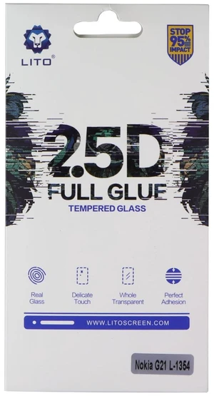 LITO 2.5D Full Glue Tempered Glass Screen Protector For Nokia G21 (L-1354) LITO 2.5D Full Glue Tempered Glass Screen Protector For Nokia G21 (L-1354)