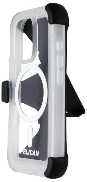 Pelican Voyager Case & Holster for MagSafe for Apple iPhone 16 Pro - Clear Pelican Voyager Case & Holster for MagSafe for Apple iPhone 16 Pro - Clear