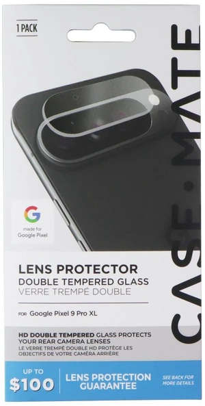 Case-Mate Double Tempered Glass Lens Protector for Google Pixel 9 Pro XL Case-Mate Double Tempered Glass Lens Protector for Google Pixel 9 Pro XL