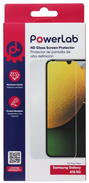 PowerLab High-Definition Glass Protector for Samsung Galaxy A15 5G - Clear PowerLab High-Definition Glass Protector for Samsung Galaxy A15 5G - Clear