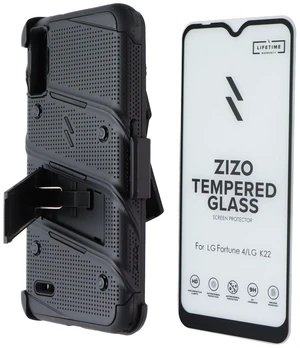 Zizo Bolt Series Case and Holster for LG Fortune 4 / LG K22 - Black Zizo Bolt Series Case and Holster for LG Fortune 4 / LG K22 - Black