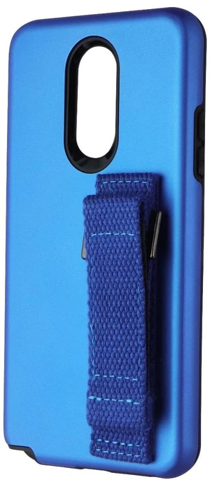 Mybat Fuse Hybrid Case with Wristband Stand for LG Stylo 5 - Blue