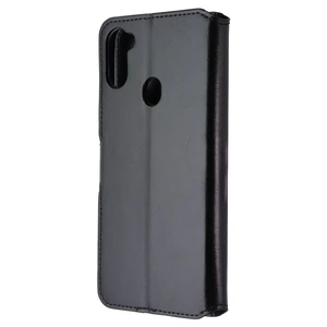 MyBat MyJacket Wallet Element Series Case for Samsung Galaxy A11 - Black Leather MyBat MyJacket Wallet Element Series Case for Samsung Galaxy A11 - Black Leather
