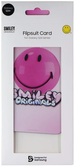 Samsung Smiley Originals Flipsuit Interactive Card for Galaxy S24+ (Plus) - Pink Samsung Smiley Originals Flipsuit Interactive Card for Galaxy S24+ (Plus) - Pink