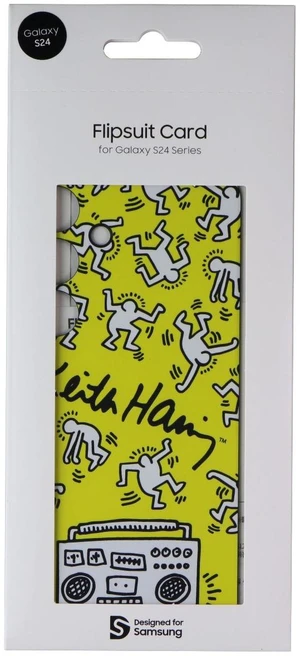 Samsung Interactive Flipsuit Card for Galaxy S24 - Keith Haring Yellow Samsung Interactive Flipsuit Card for Galaxy S24 - Keith Haring Yellow