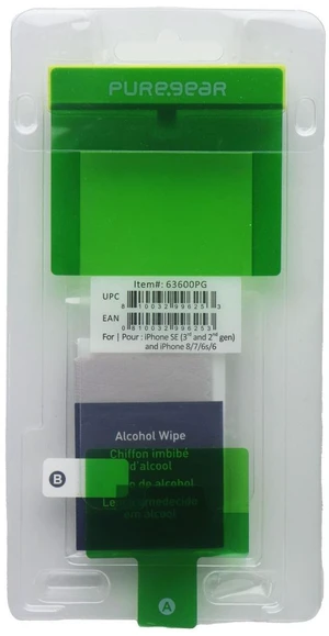 PureGear Tempered Glass Screen Protector for iPhone SE (3 & 2) - Clear (BULK)