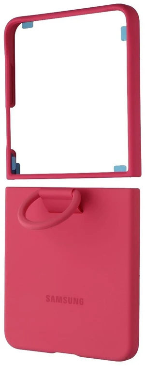 Samsung Official Ring Case (Silicone) for Galaxy Z Flip7 - Coral Red Samsung Official Ring Case (Silicone) for Galaxy Z Flip7 - Coral Red