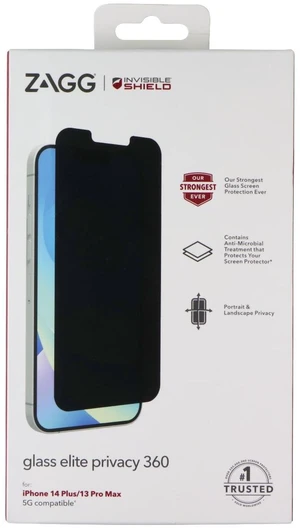 ZAGG Invisible Shield Glass Elite Privacy 360 for Apple iPhone 14 Plus ZAGG Invisible Shield Glass Elite Privacy 360 for Apple iPhone 14 Plus