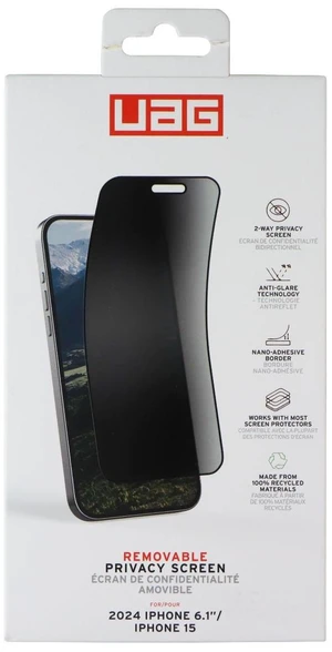 Urban Armor Gear UAG Removable Privacy Screen for Apple iPhone 16 / 15 Urban Armor Gear UAG Removable Privacy Screen for Apple iPhone 16 / 15
