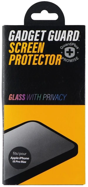Gadget Guard Glass Screen Protector for Apple iPhone 15 Pro Max - Privacy Gadget Guard Glass Screen Protector for Apple iPhone 15 Pro Max - Privacy