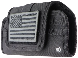Nite Ize Horizontal Clip Case Universal Holster (XXL) - Black/USA Patch Nite Ize Horizontal Clip Case Universal Holster (XXL) - Black/USA Patch