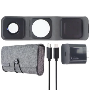 Mophie 3-in-1 Tri-Fold Travel Charger Pad with MagSafe for Apple - Black (Gen 1) Mophie 3-in-1 Tri-Fold Travel Charger Pad with MagSafe for Apple - Black (Gen 1)