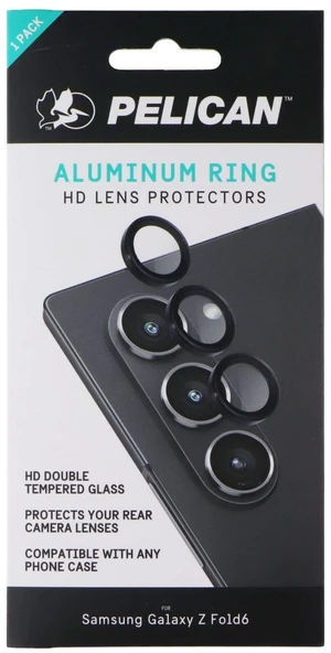 Pelican Aluminum Ring HD Lens Protectors for Samsung Galaxy Z Fold6 - Black Pelican Aluminum Ring HD Lens Protectors for Samsung Galaxy Z Fold6 - Black