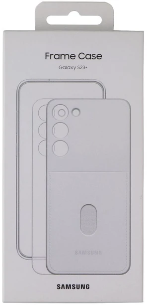 Samsung Official Frame Case with Two Inserts for Galaxy S23+ (Plus) - White Samsung Official Frame Case with Two Inserts for Galaxy S23+ (Plus) - White
