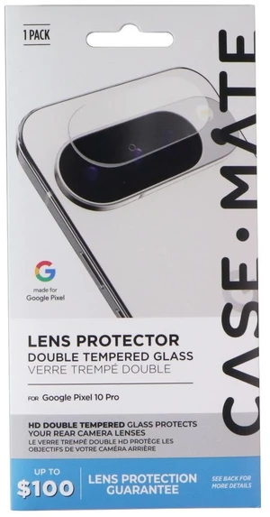 Case-Mate Double Tempered Lens Protector for Google Pixel 10 Pro Case-Mate Double Tempered Lens Protector for Google Pixel 10 Pro