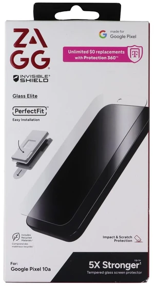 ZAGG InvisibleShield (Glass Elite) Screen Protector for Google Pixel 10a - Clear ZAGG InvisibleShield (Glass Elite) Screen Protector for Google Pixel 10a - Clear