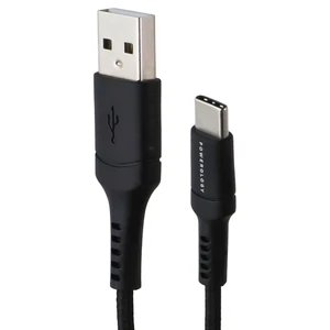Powerology (1.2M) Braided USB-A to USB-C Cable - Black Powerology (1.2M) Braided USB-A to USB-C Cable - Black