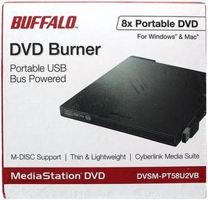 Buffalo  DVSM-PT58U2VB  Portable USB 2.0 DVD Writer