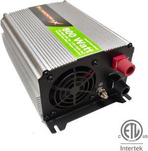 800W Power Inverter DC 12V to 110V AC Modified Sine Wave 2 Outlets Car Inverter with 2.1A USB Port