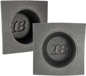 Install Bay IBBAF52 5" Car Audio Acoustic Foam Shallow Speaker Round Baffle Pair