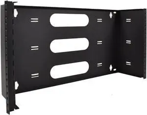 LOGICO WB6U19 19" Six Space 6U Steel Wall Mount Hinged Swing Out Patch Panel Bracket 6" Deep